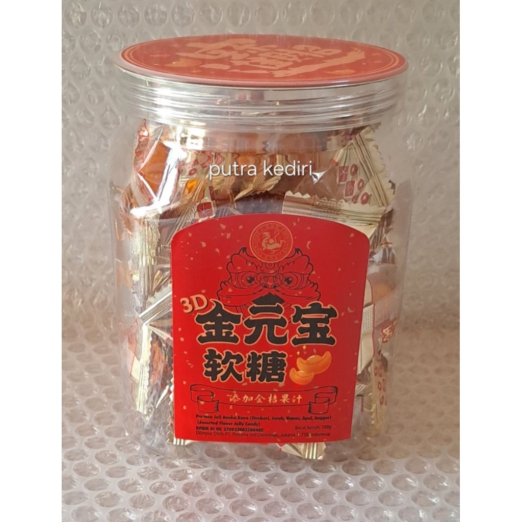 

CHEN LIANG JI PERMEN JELY JERUK BENTUK TAIL 198gr ( JELI YENBAO ) JELY JERUK MANDARIN ORENGE / PERMEN JELY IMLEK