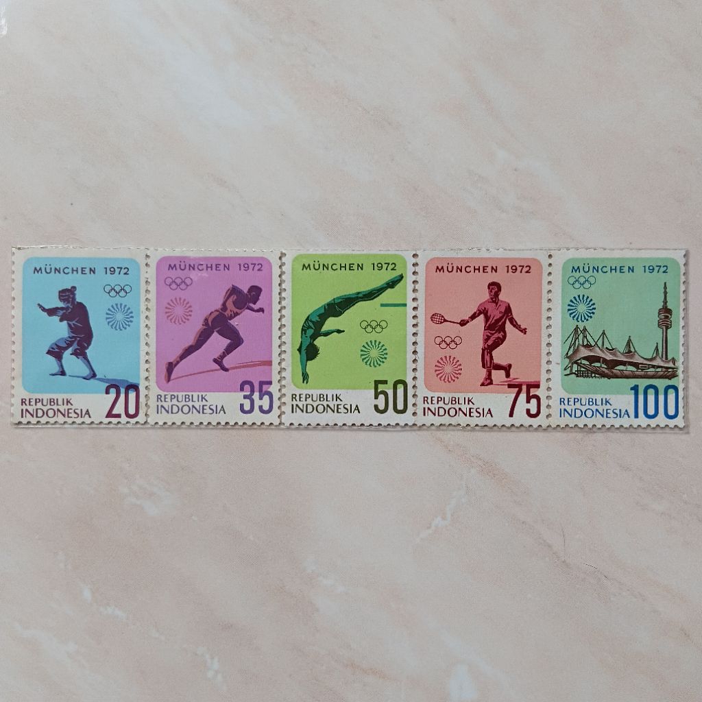 

Perangko Prangko Kuno Seri Olympiade Munchen 1972 Mint - YN2566