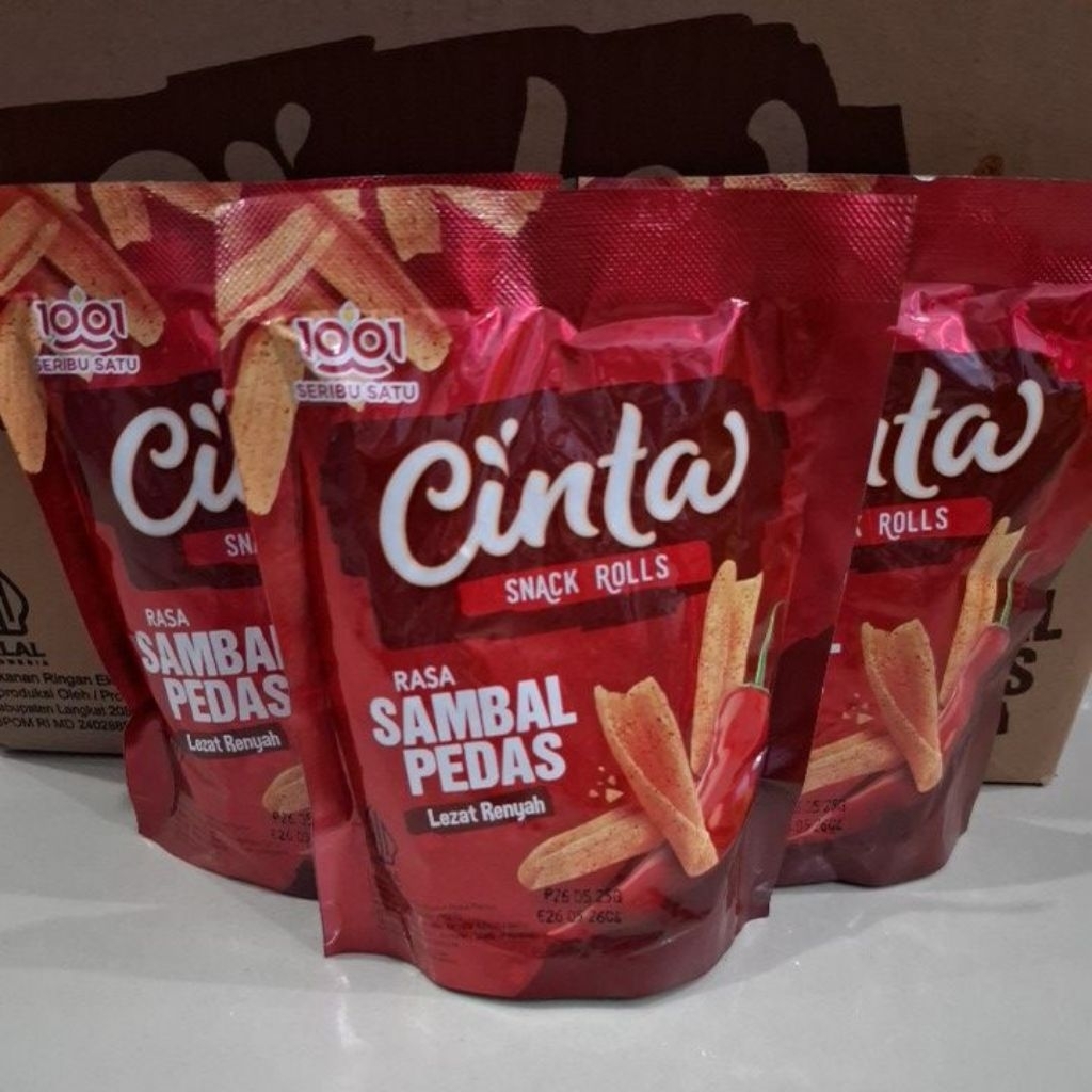 

Cinta Snack Rolls // rasa sambal pedas //10pcs