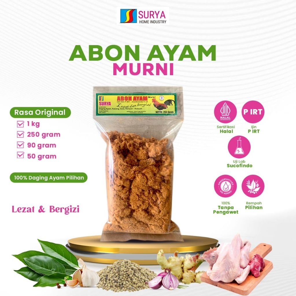 

EKONOMIS - Abon ayam, Non pengawet