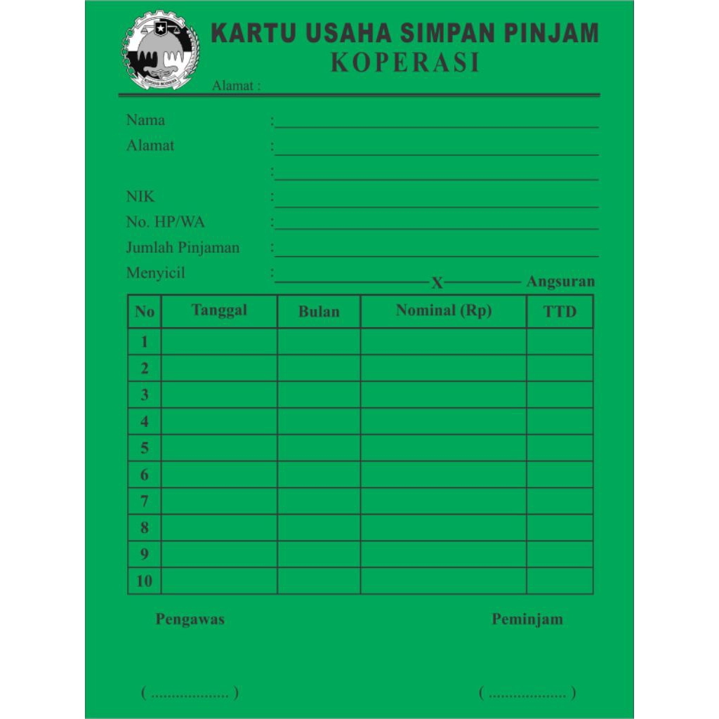 

kartu angsuran