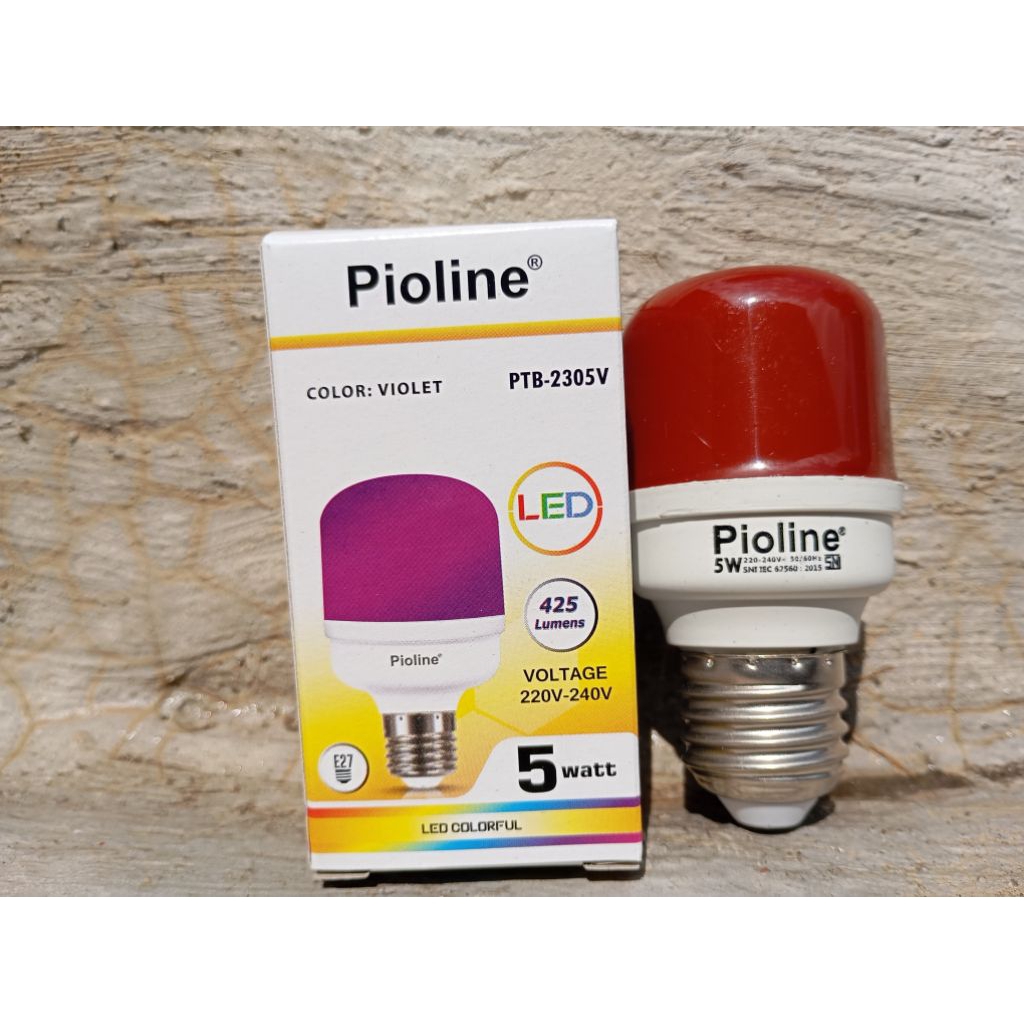 PIOLINE Lampu Led Warna 3watt/5watt- Terang, Termurah, Terlariss