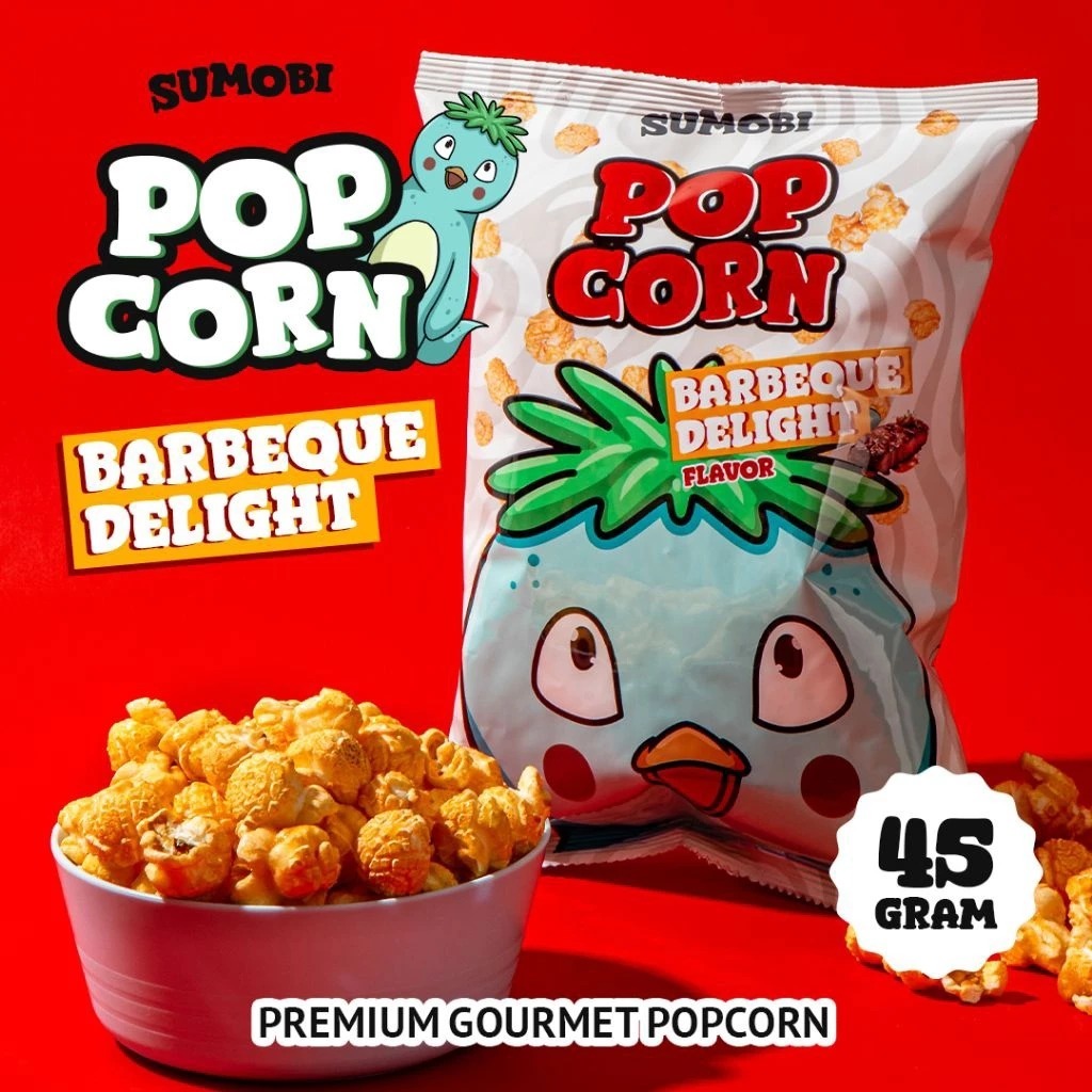 

Sumobi Premium Gourmet Popcorn - Barbeque Delight Rasa BBQ - 45 gr | Festive Frozen Food