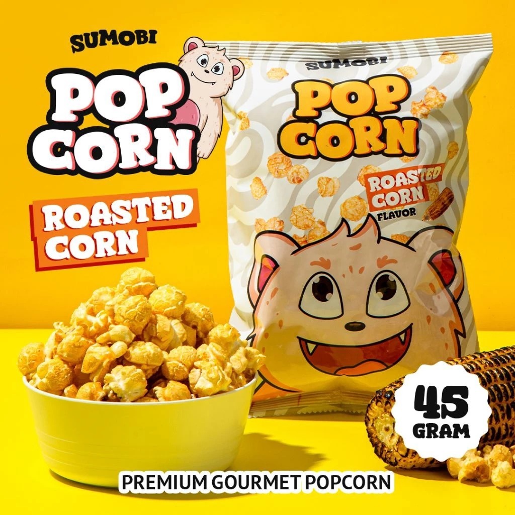 

Sumobi Premium Gourmet Popcorn - Roasted Corn Rasa Jagung Bakar - 45gr | Festive Frozen Food
