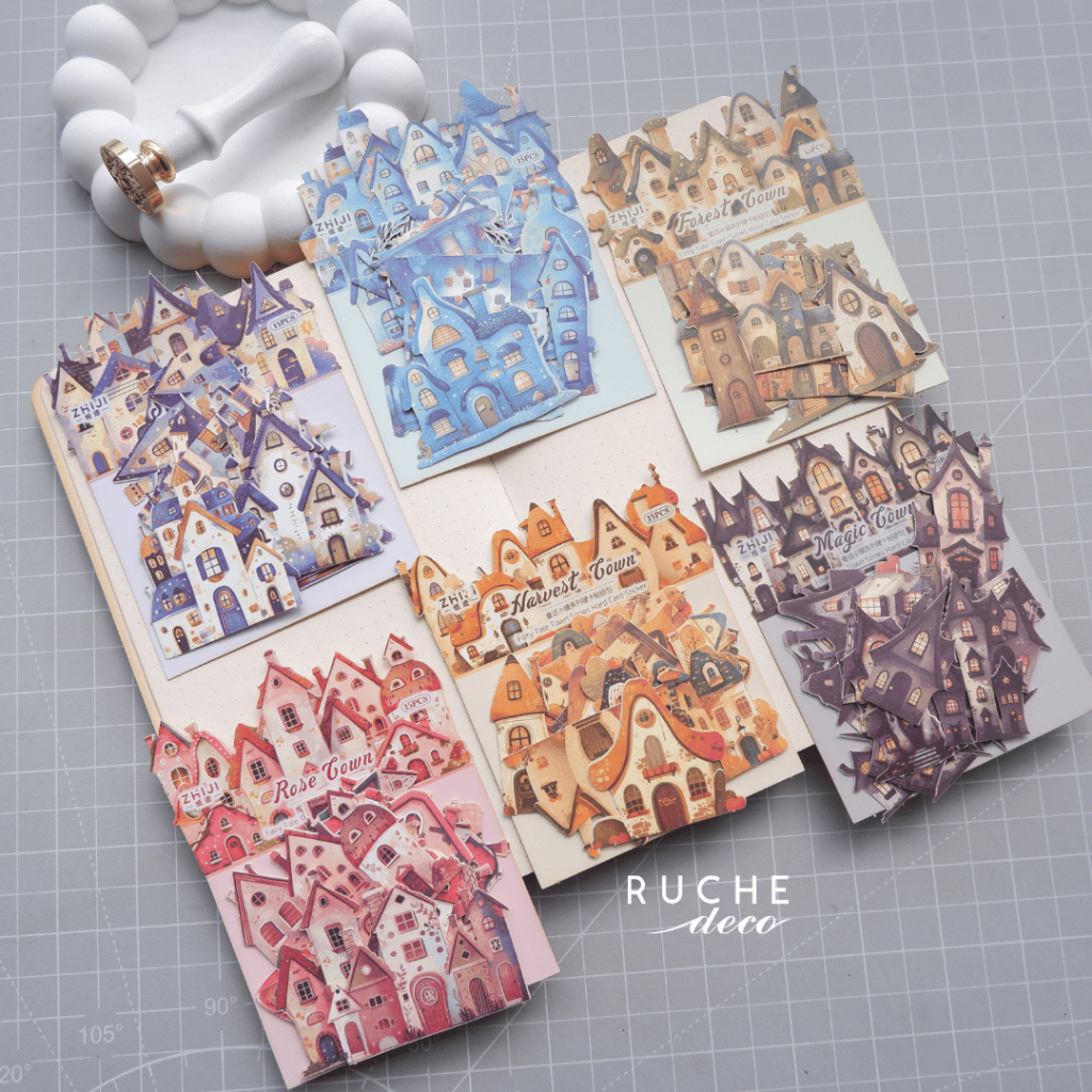

RUCHE DECO - Paper Sticker Pack - Fairytale Town