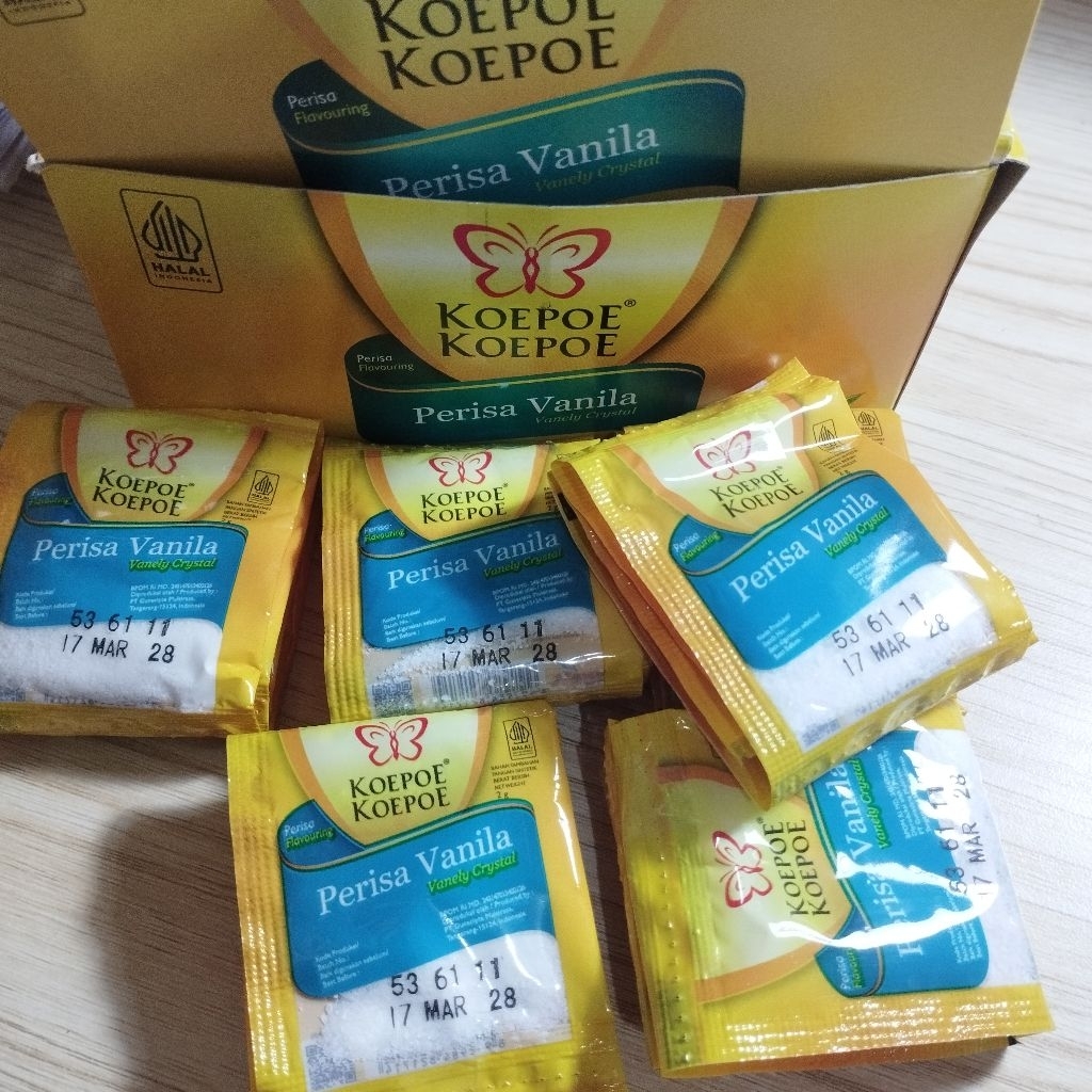 

Vanili perisa koepoe 2 gr (1 paket 5 pcs)