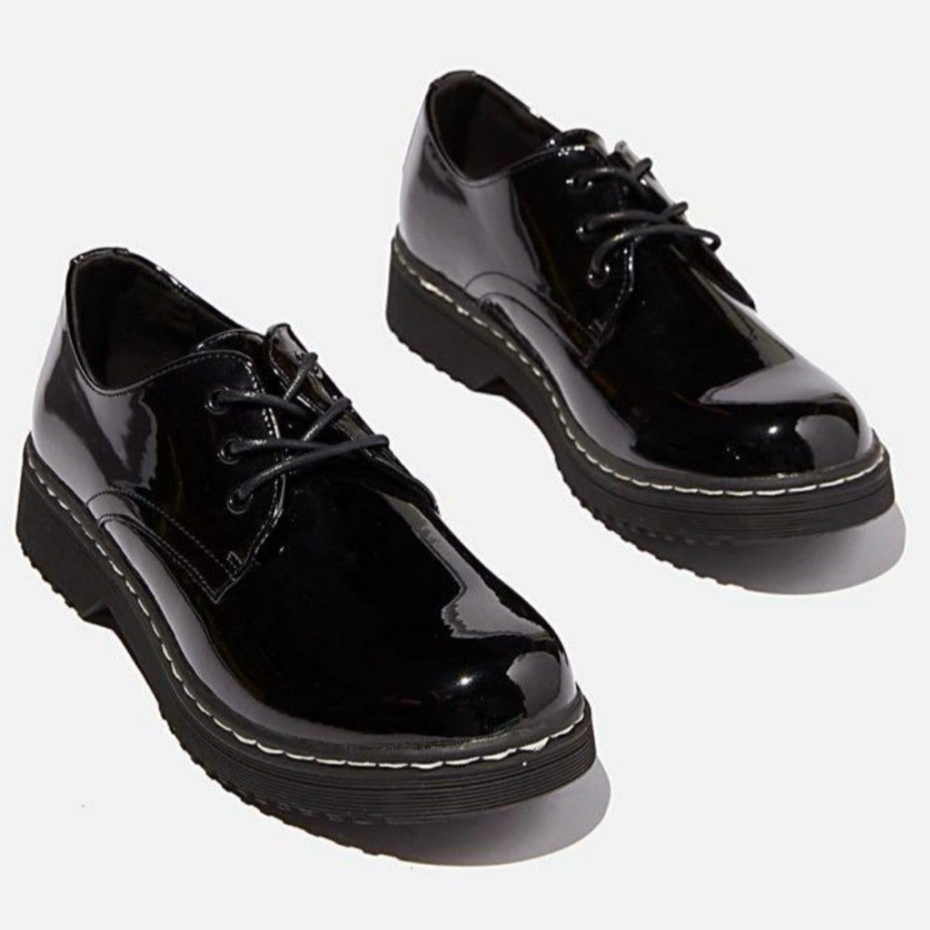 Rubi Andy Oxford Shoe Loafers Mary Jane Boots Sepatu Formal Casual - Black Hitam