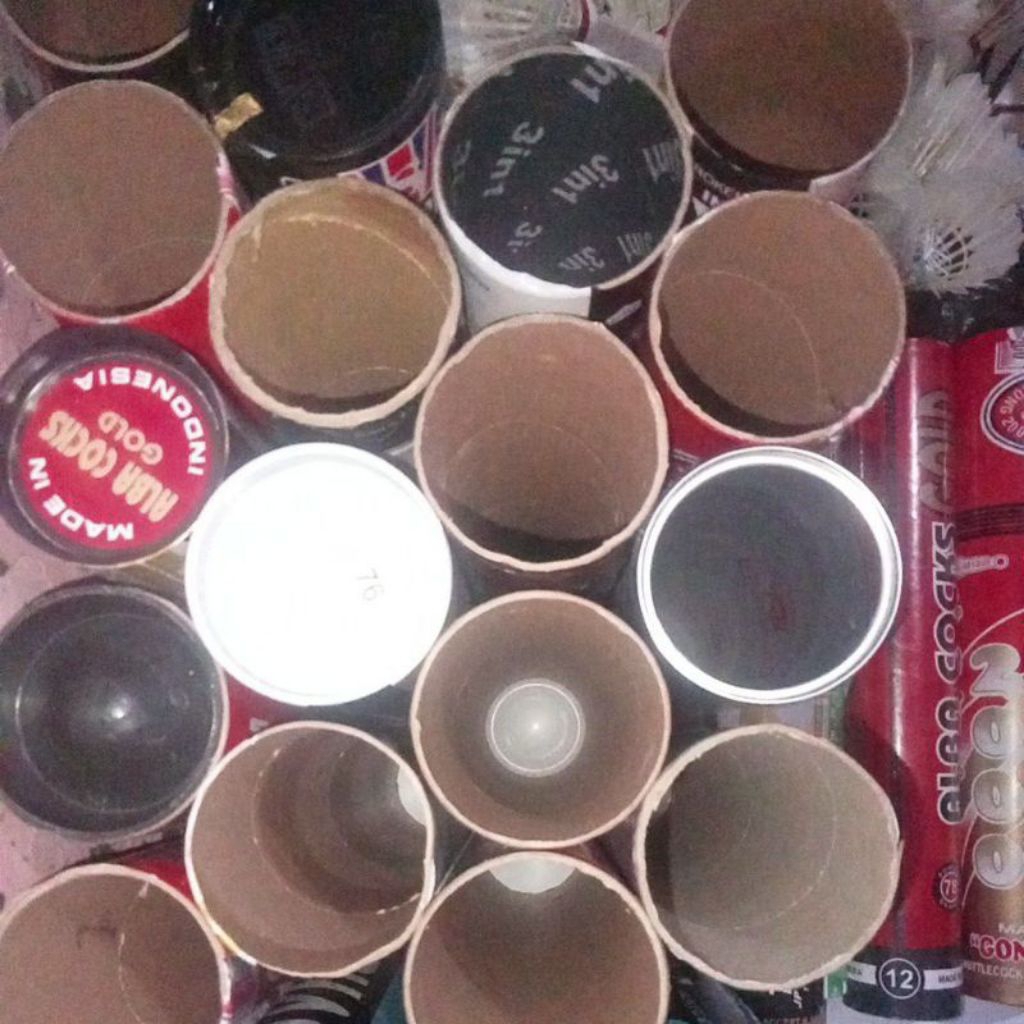paket 10 selongsong karton,selongsong bekas suttlecock