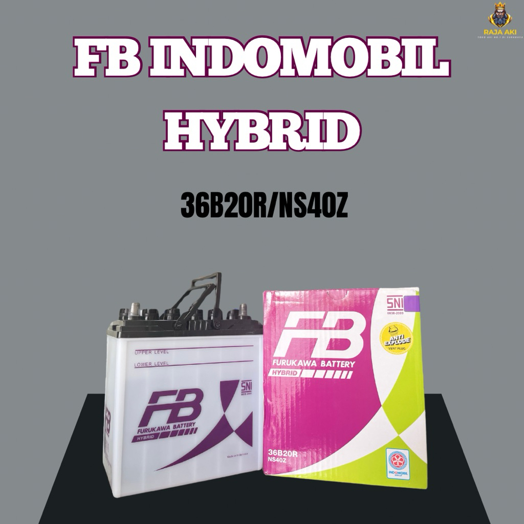 AKI MOBIL FB INDOMOBIL HYBRID NS40Z COCOK DIGUNAKAN UNTUK MOBIL AVANZA TERIOS RUSH XENIA LUXIO GRAND