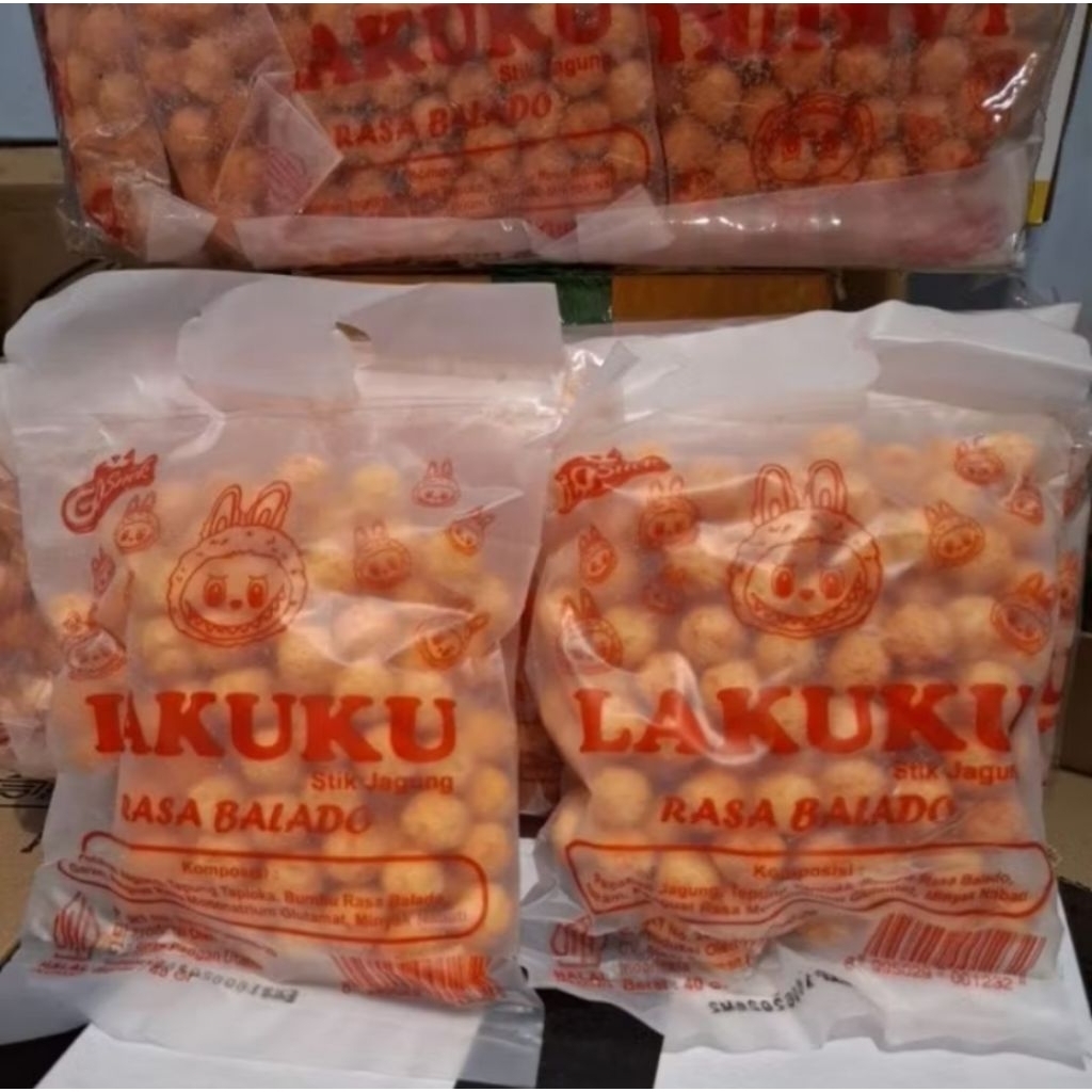 

snack lakuku rasa pedas // eceran