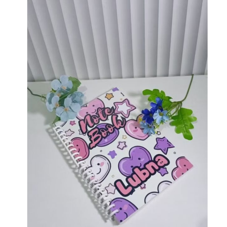 

binder bergaris costum nama ukuran A5
