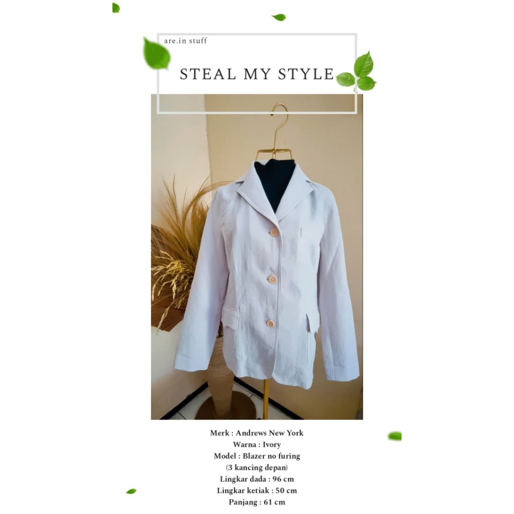 Preloved Blazer Ivory