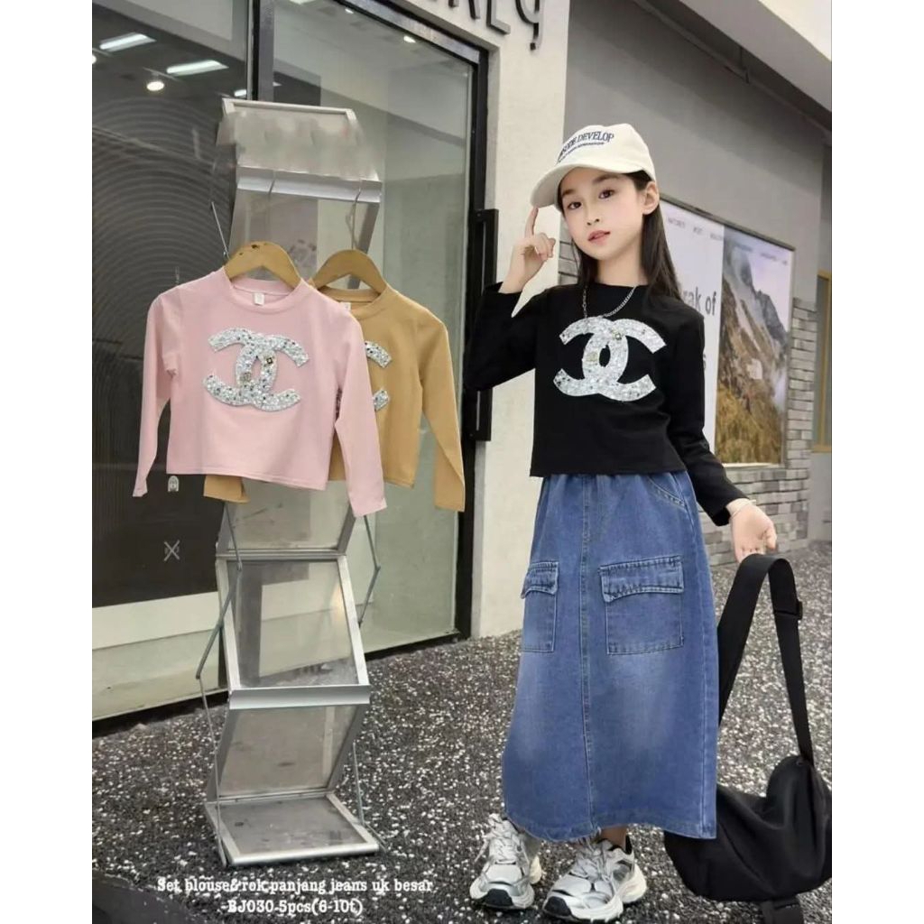 setelan anak perempuan import bj030