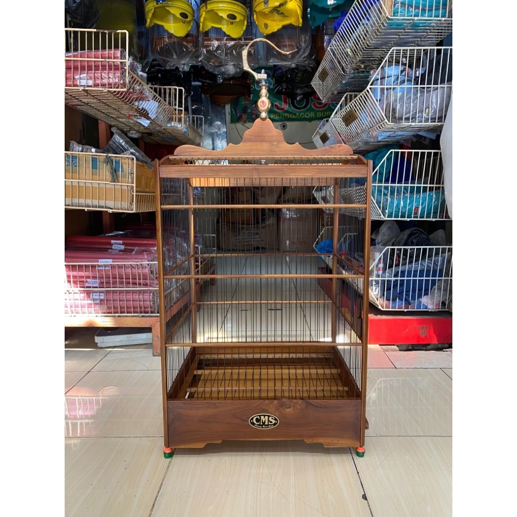 SANGKAR KANDANG KOTAK CMS JATI RUJI FIBER ORIGINAL