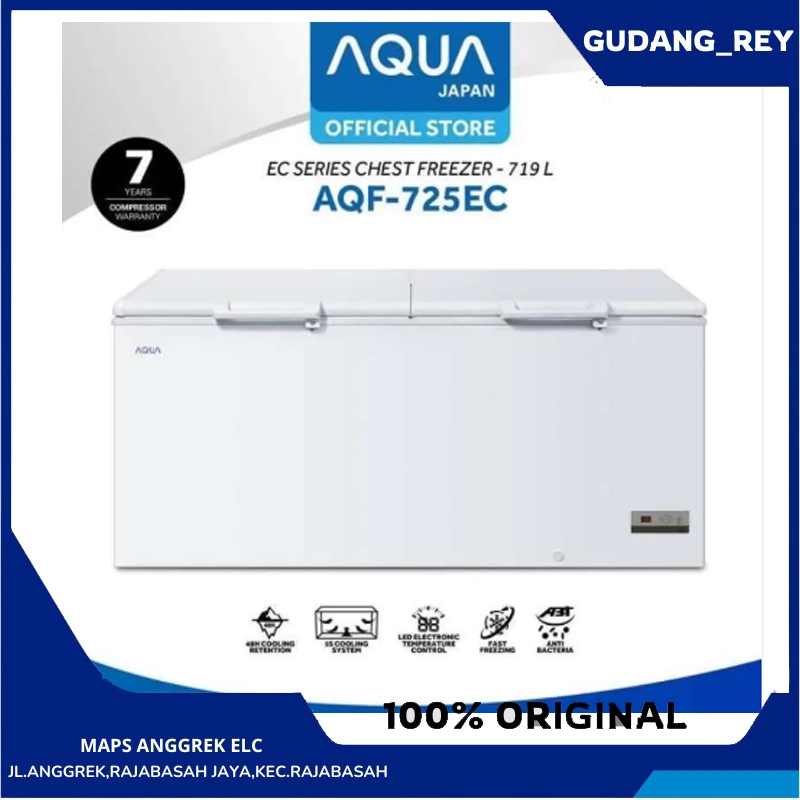 Aqua Chest Freezer / Freezer Box [725 Liter] AQF 725EC