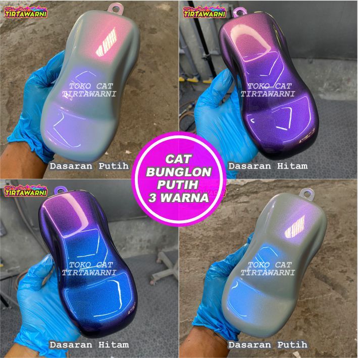 CAT BUNGLON PUTIH HEMAT PU 3 WARNA