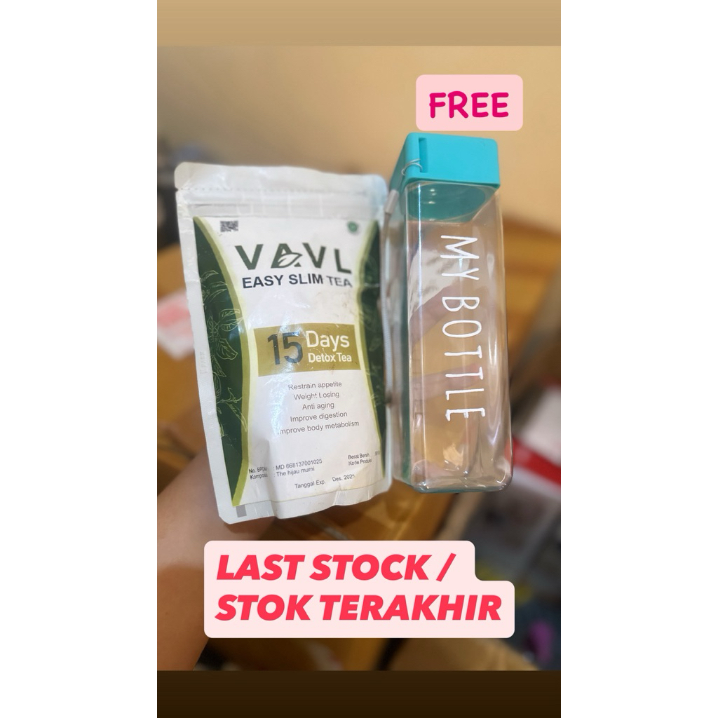 

[PENGHABISAN FREE MY BOTTLE] VAVL EASY SLIM DETOX TEA ISI 30BAG
