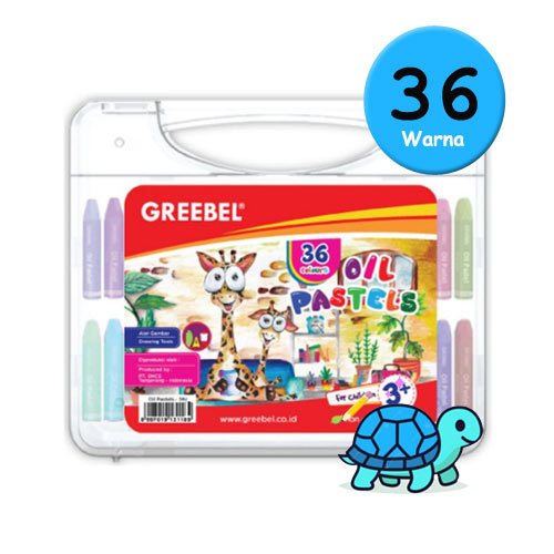 

GREEBEL Crayon Non-Toxic Krayon 36 Warna Alat Tulis Mewarnai Anak ASLI ORIGINAL