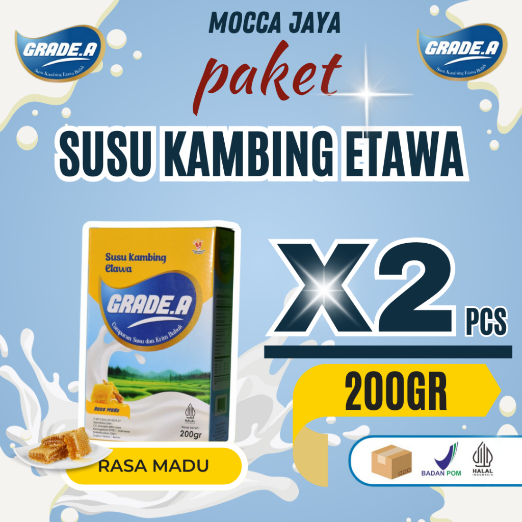 

Grade.A Susu Kambing Etawa X2 Box Rasa Madu