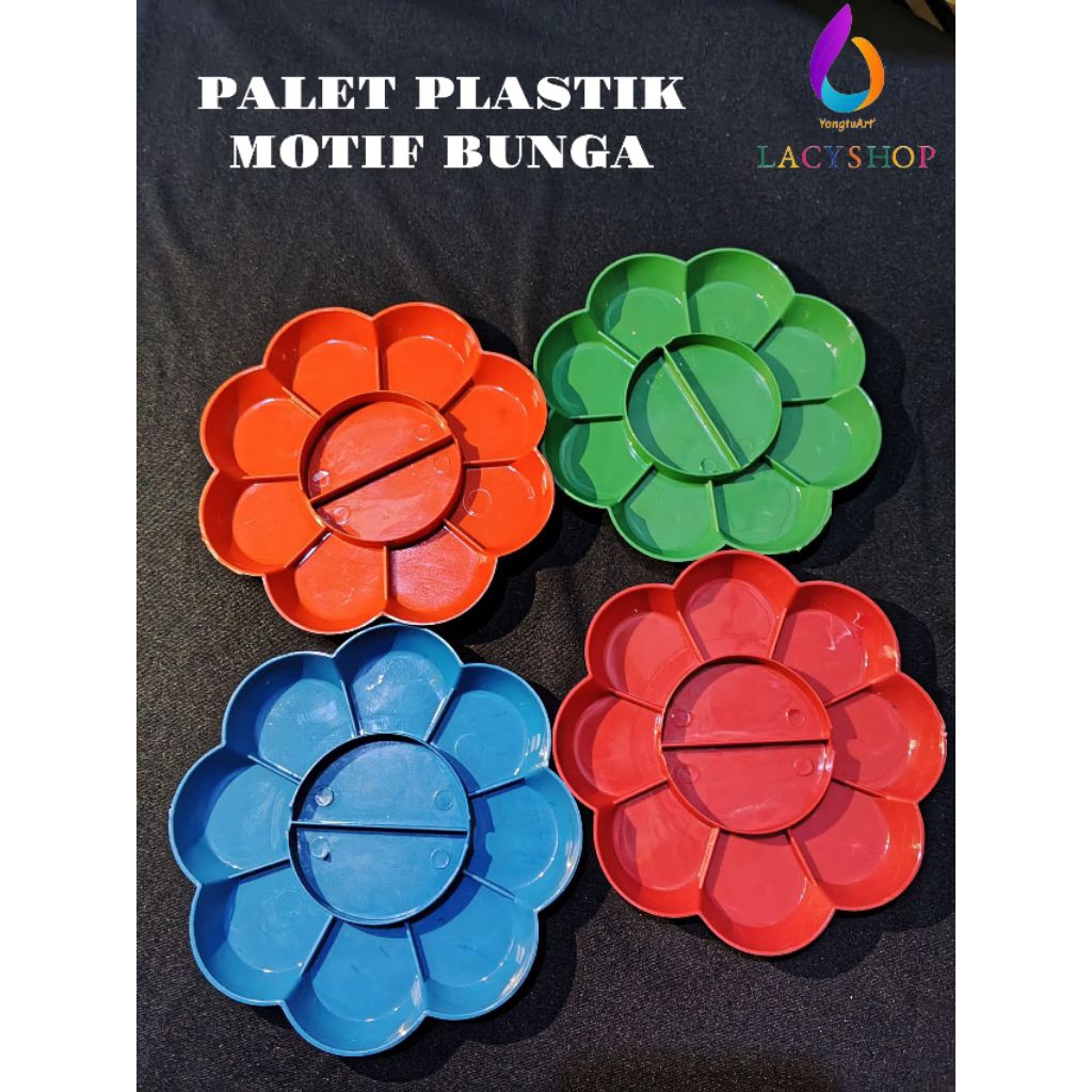 

Palet Lukis Plastik Motif Bunga Palet Cat Air/Cat Akrilik
