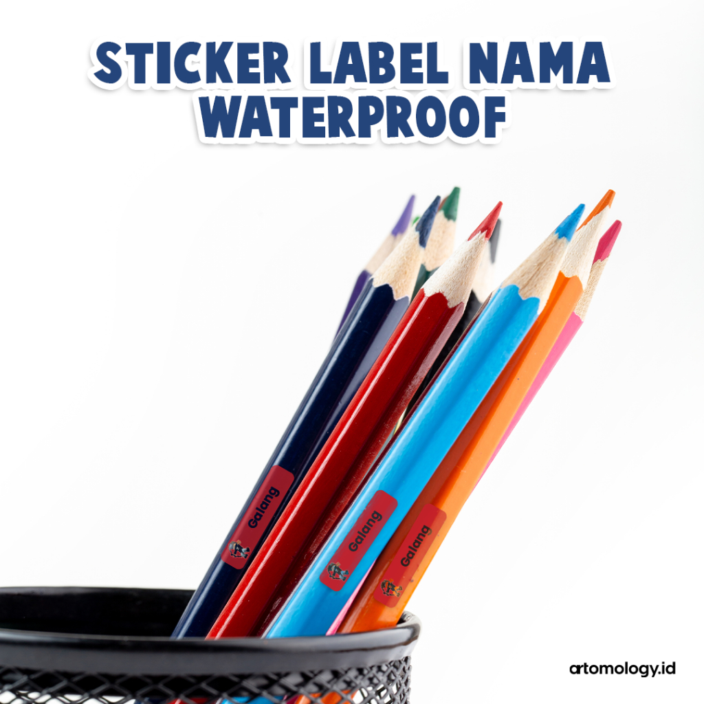 

Sticker Label Nama Waterproof (ukuran kecil / sticker pensil)