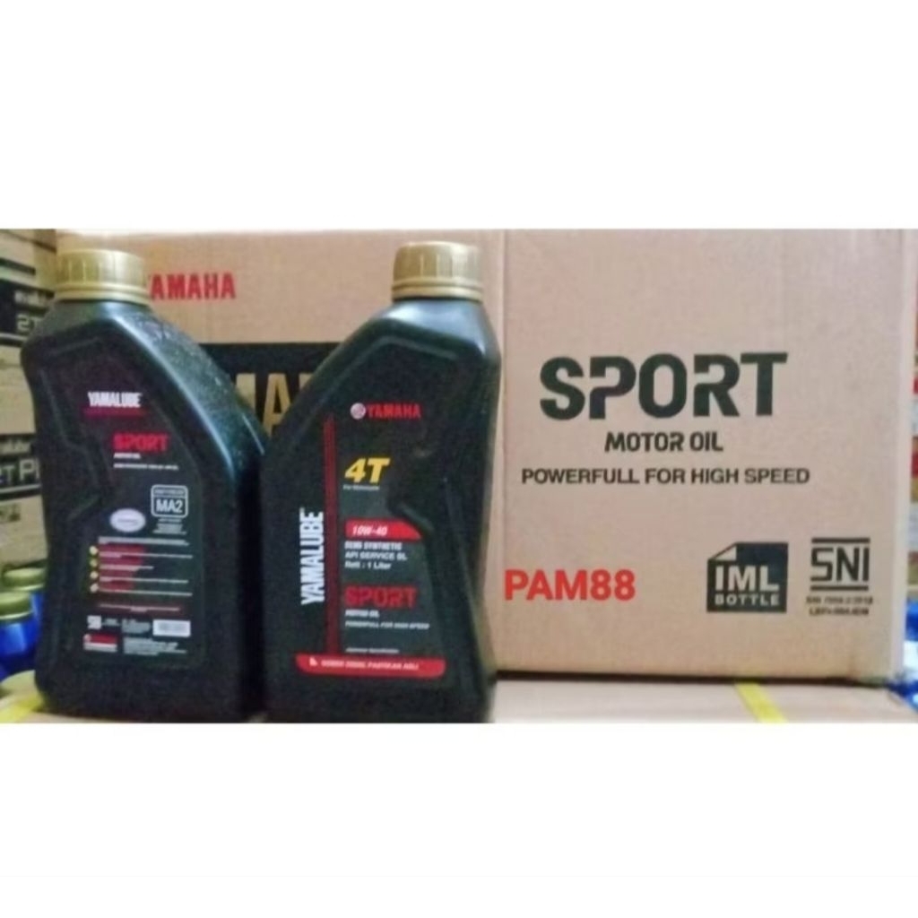 Oli Yamalube sport 1 liter...1 dus = 24 btl.( baru )