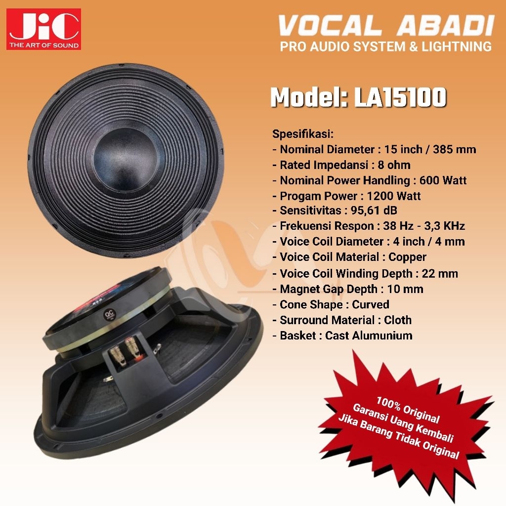 SPEAKER COMPONENT JIC LA15100