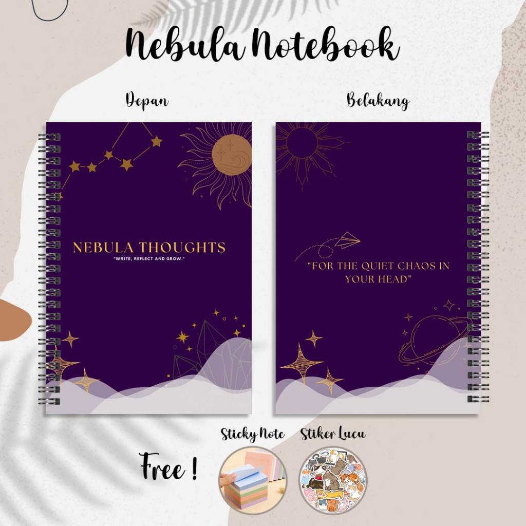 

Notebook A5 Estetik & Cute Theme Cover