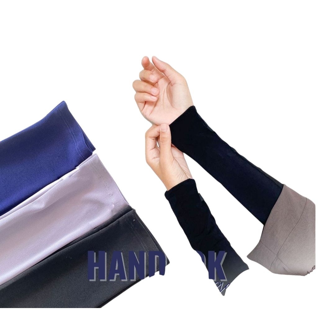 Handsock deker tangan manset lengan panjang pria/wanita muslimah