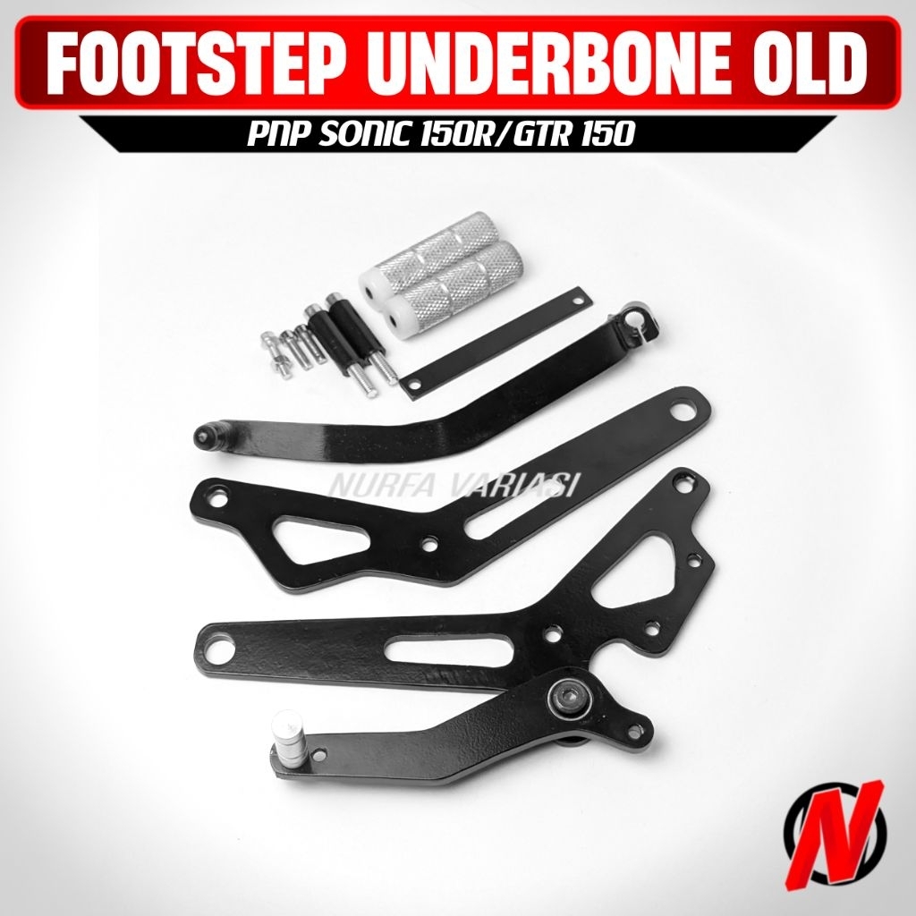 Underbone Sonic 150R Footstep Custom Plat Besi for Honda Sonic 150R GTR 150R UB