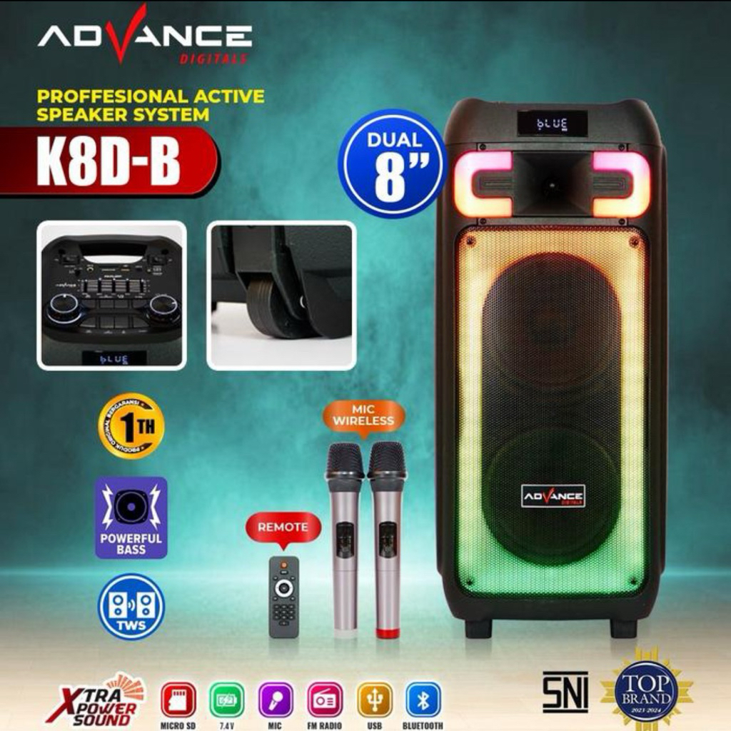 Speaker Bluetooth Portable Advance K8D-B
