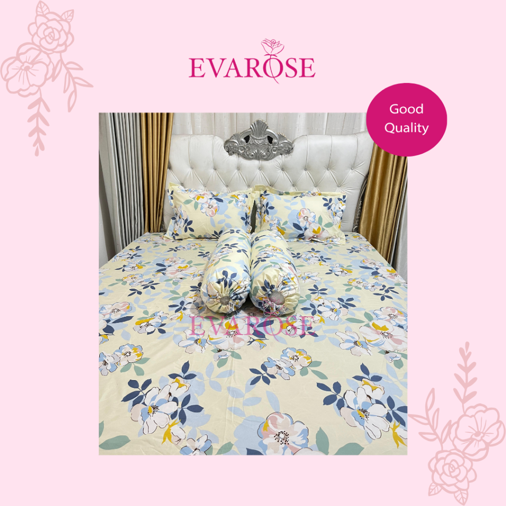 EVAROSE - SPREI SET T40 UKURAN  120 x 200 MOTIF CANTIK