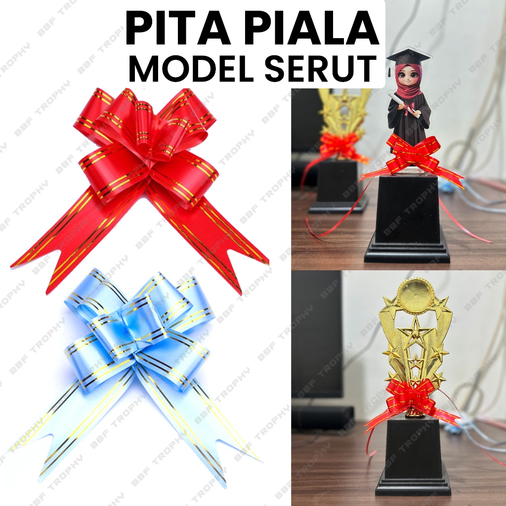 

10 Pcs Pita Piala Model Serut Pita Tarik
