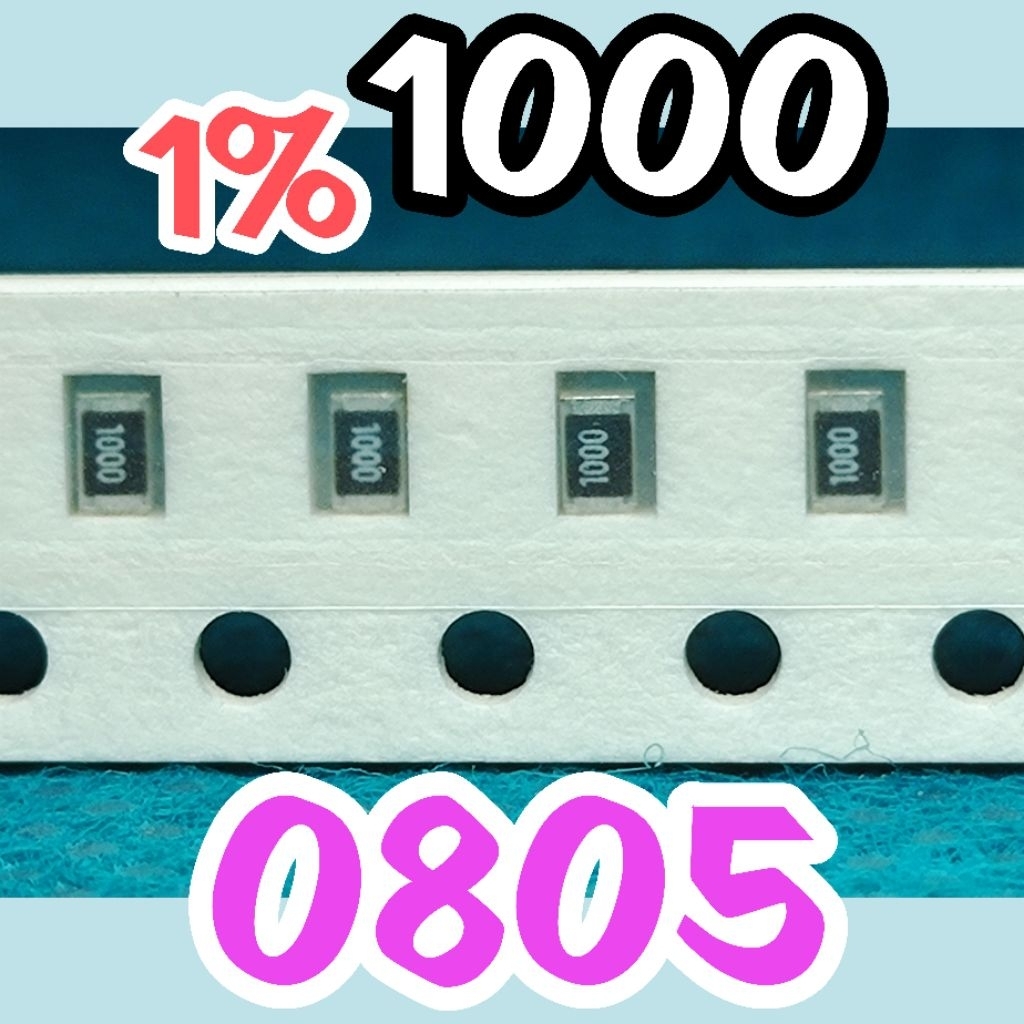 10pcs Chip resistor smd 1000 101 100R 1% size 2012 0805 100ohm 100 ohm