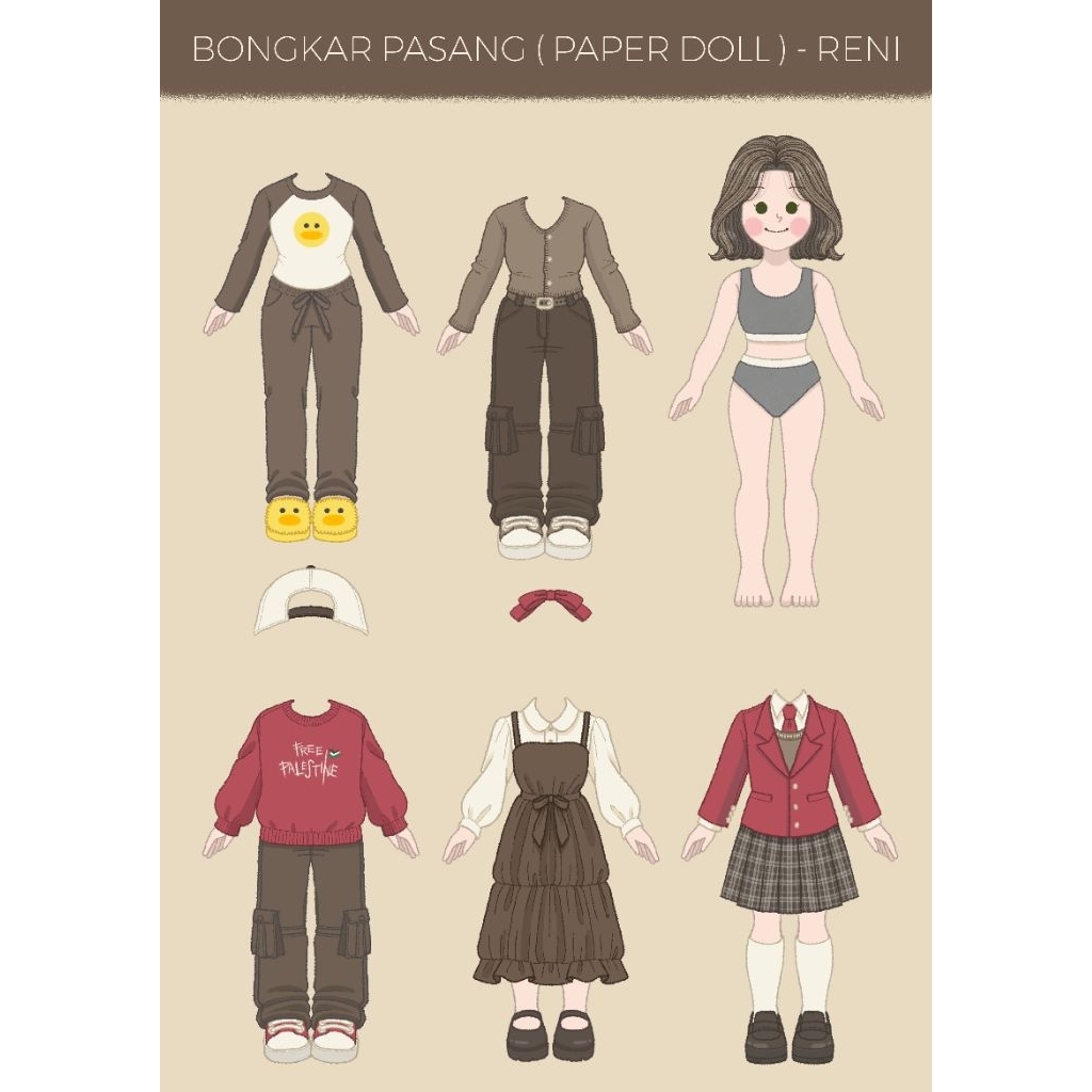 BP BPAN | PAPER DOLL | MAINAN JADUL | BONGKAR PASANG | BONEKA KERTAS | RENI