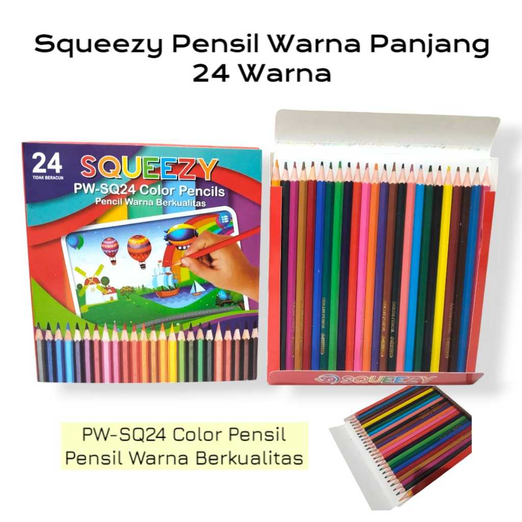 

AS888 - Squeezy Pensil Warna Panjang Isi 24 Warna