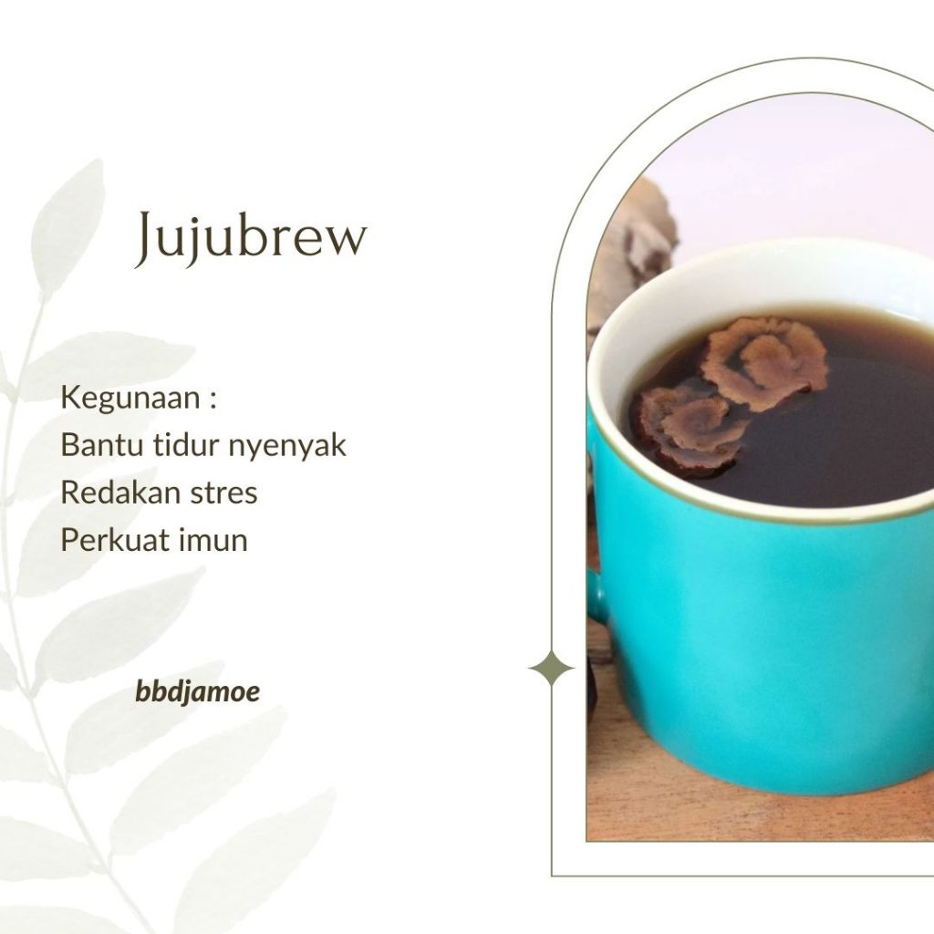 

bbdjamoe | Jujubrew herbal drink 100% alami Kurma Merah + Jahe, relax, herbal jamu, susah tidur, tenang, perkuat imun