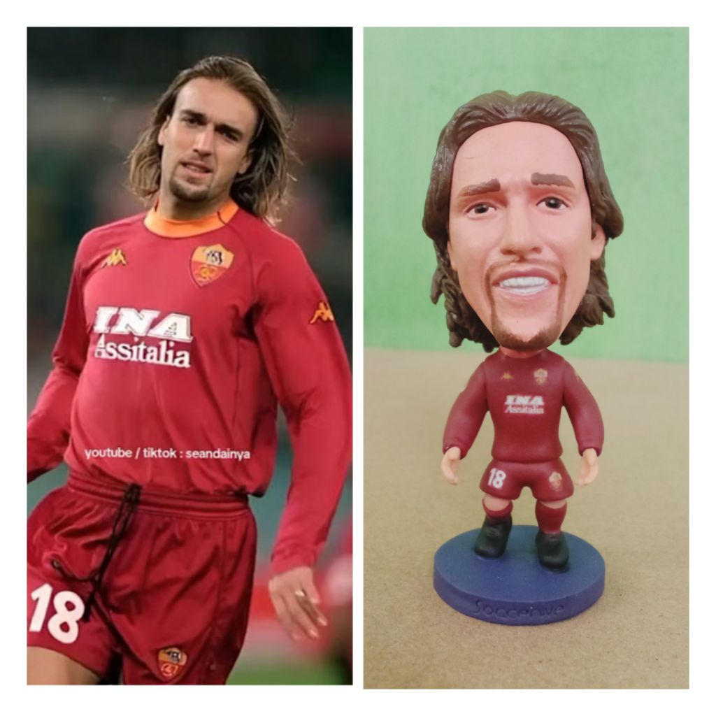 Pre Order Figure Soccer Kodoto Soccerwe Repaint Batistuta AS Roma