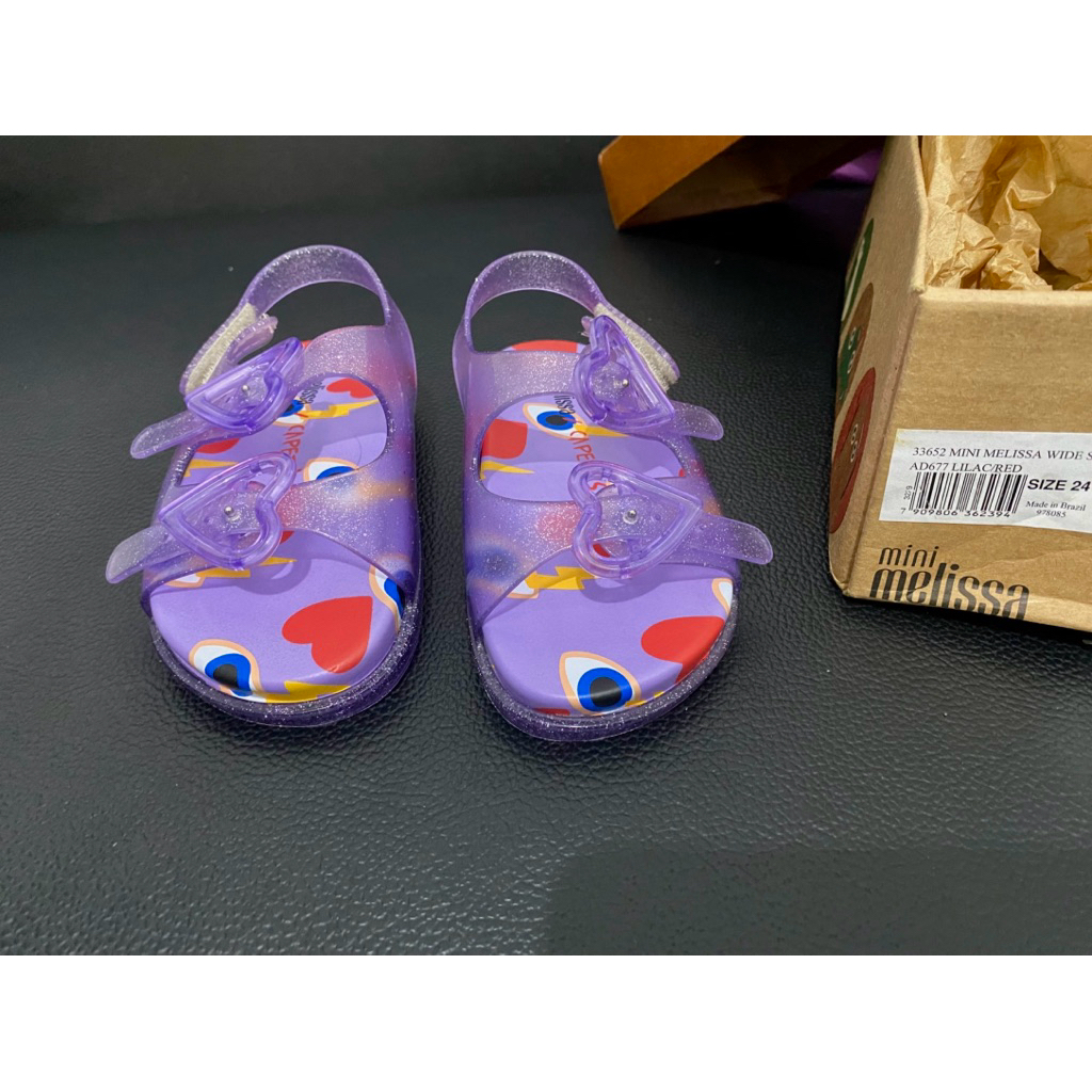 mini melissa wide sandals