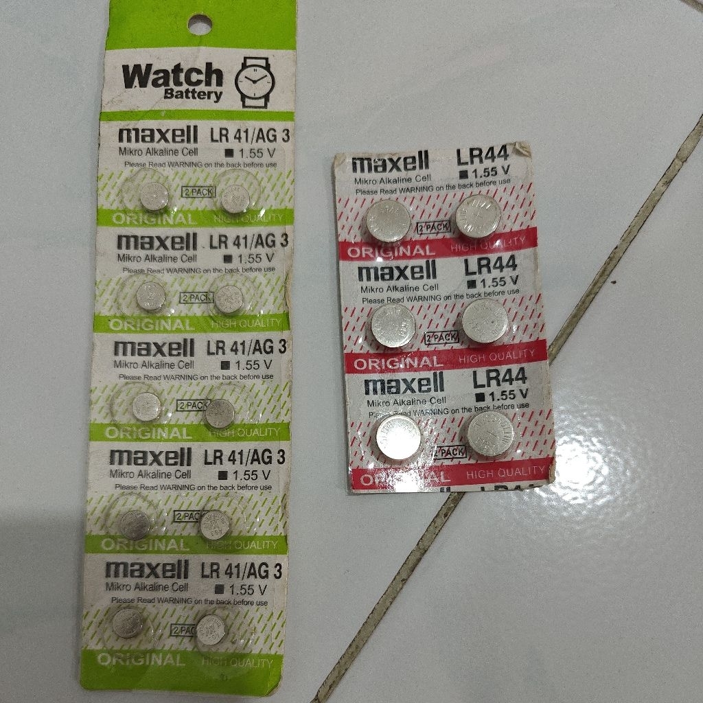 baterai kancing buttoncell button cell LR44 LR41 LR 44 LR 41 AG3 AG 3 mikro alkaline cell baterai ma