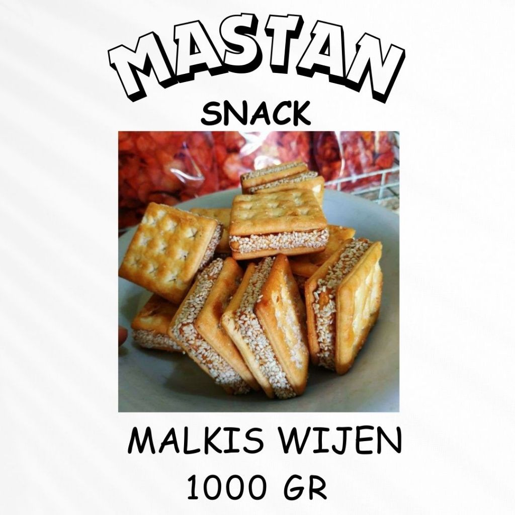 

[1kg] Cemilan Biskuit Malkist Wijen Karamel Mini