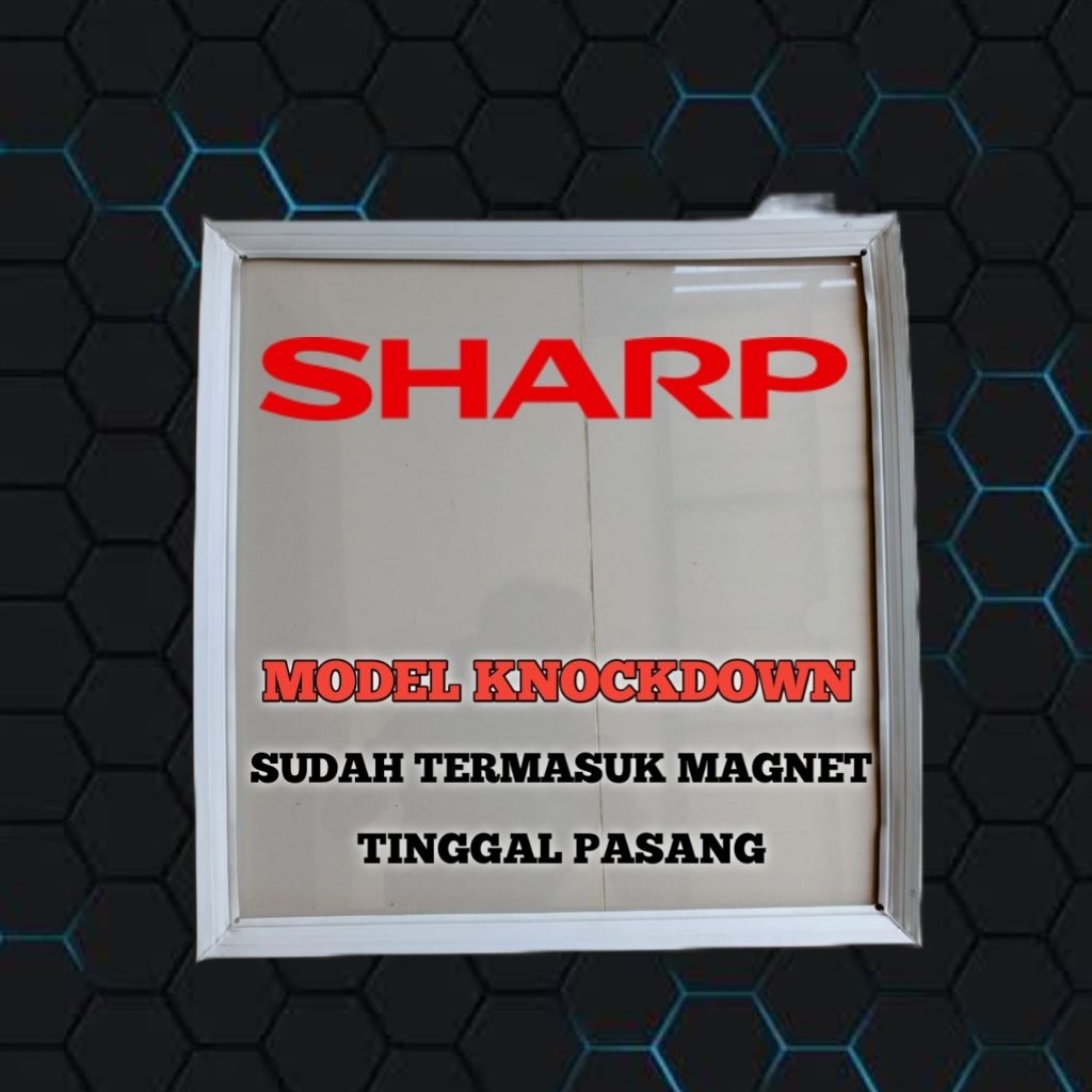 GASKET KARET PINTU KULKAS SHARP MODEL KNOCKDOWN 52 x 49 cm