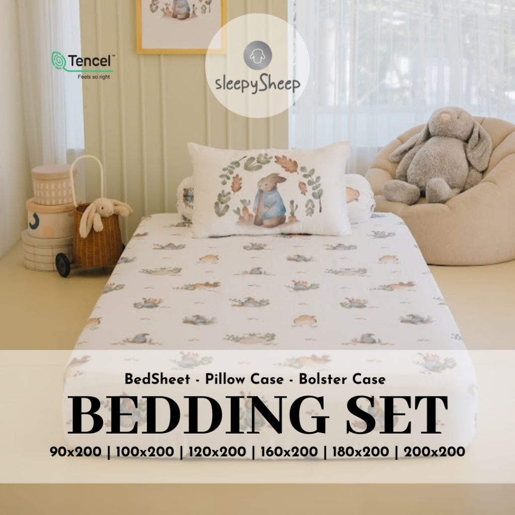SLEEPYSHEEP Alexa Peter Rabbit Collection Bedding Set Sprei Tencel