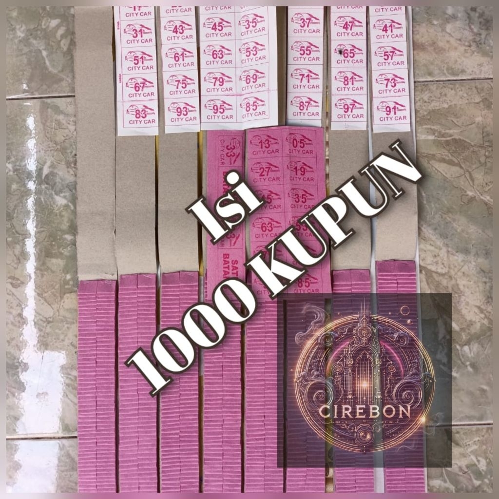 

CaBuTaN Kosongan wayang kertas Manila isi 1000 kupon