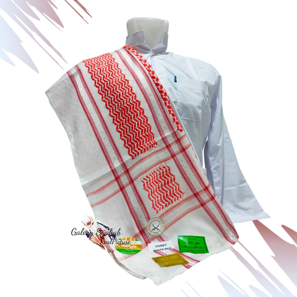 OFFICIAL ALMAS GUTROH SORBAN SEGI EMPAT MOTIF PRINT IMPORT ORIGINAL