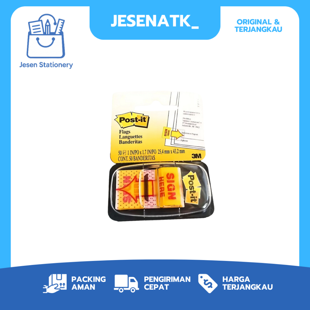 

Sign Here Kenko Sticky Notes Panah: Penanda Halaman, Pembatas Buku Lucu & Praktis