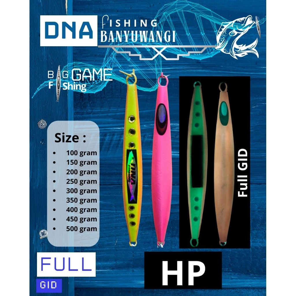 metal jig 100 gram full GID