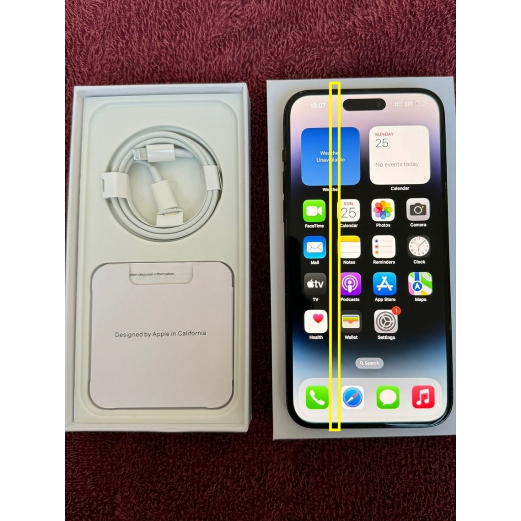iPhone 14 Pro Max 256GB Dual SIM Nano Fulset IMEI Bea Cukai Ada Minus