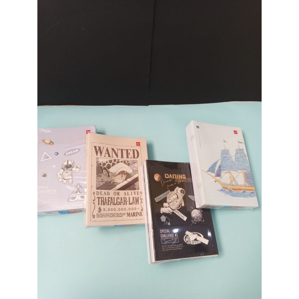 

Notebook Buku Tulis Deli Panjang BOXY One piece ukuran B5 42 lembar 1 pak isi 10