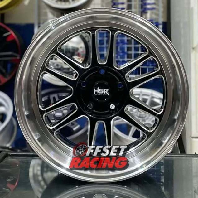 Velg HSR R17 Mobil HRV Ertiga Innova Xpander Velg Mobil HSR BOROKO BLY01 Ring 17 Lebar 8,5